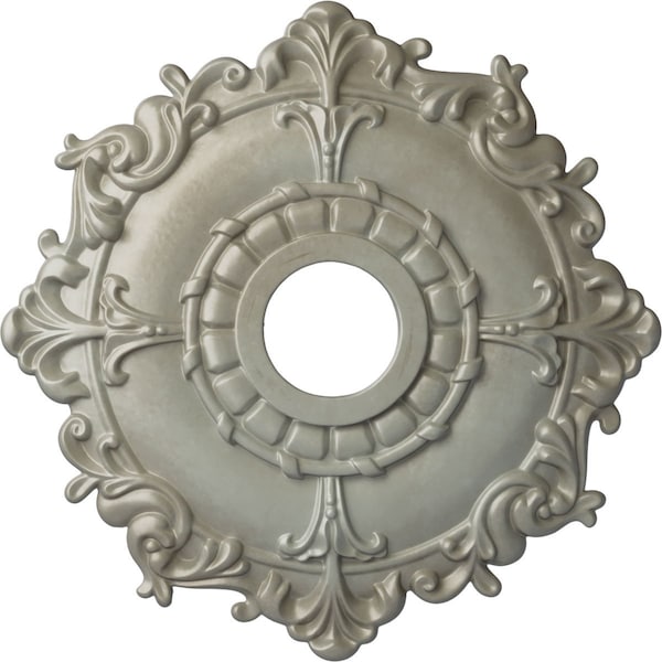 Ekena Millwork Riley Ceiling Medallion (Fits Canopies up to 4 5/8"), 18"OD x 3 1/2"ID x 1 1/2"P, Flash Gold CM18RLFLS - main